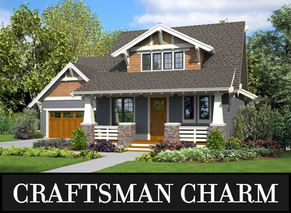 A Cute, Midsize Craftsman Cottage with a Separate Apartment over the Garage