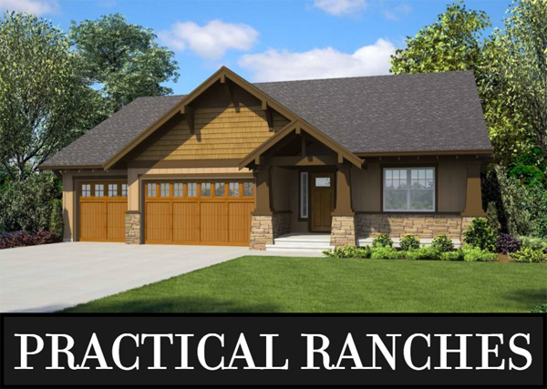 A Neat Craftsman Ranch with Four Bedrooms, Including Two Master Suites, in 2,130 Square Feet