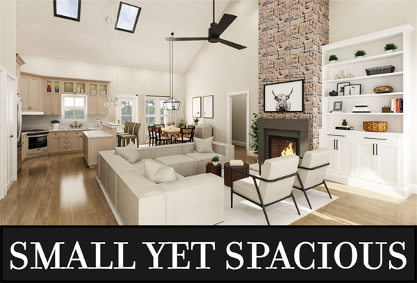 A 1,616-Square-Foot Split-Bedroom Ranch with a Spacious Vaulted Great Room