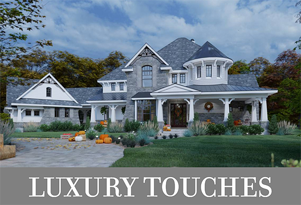 An Intricate Two-Story Plan with Main-Level Master and Guest Suites and Game Space Upstairs