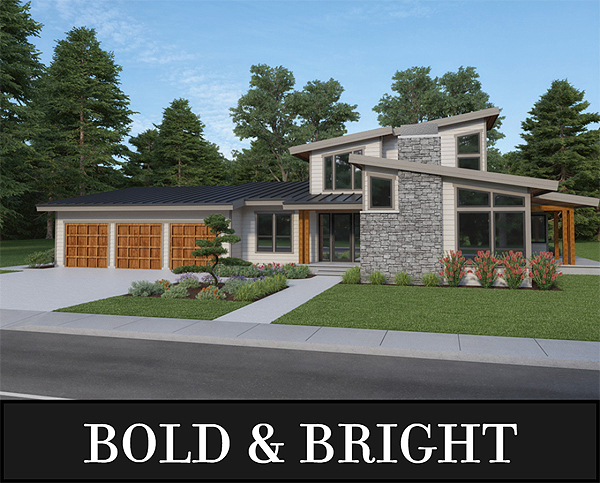 A Unique Three-Bedroom Contemporary Home with a Formal Foyer, a Den, and a Loft