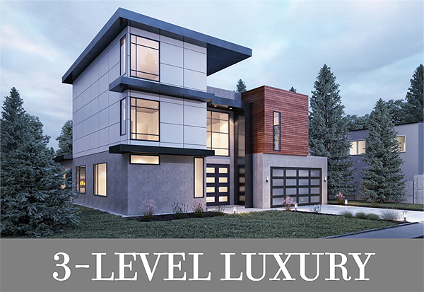 A 3,595-Square-Foot Contemporary Home with Three Levels Including Rec and Balcony Space