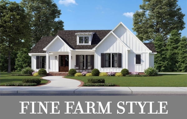 A One-Story Farmhouse with 1,676 Square Feet and 3 Bedrooms Including a Fabulous Master Suite