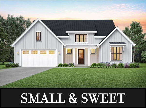 A Simple Farmhouse with 1,878 Square Feet, 3 Bedrooms, and 2 Bathrooms