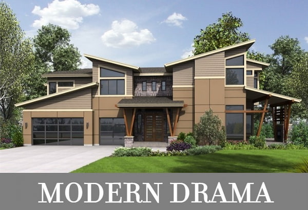 A Luxury Contemporary Home with 4,030 Square Feet, 4 Bedrooms, 4 Bathrooms, a Den, and a Bonus
