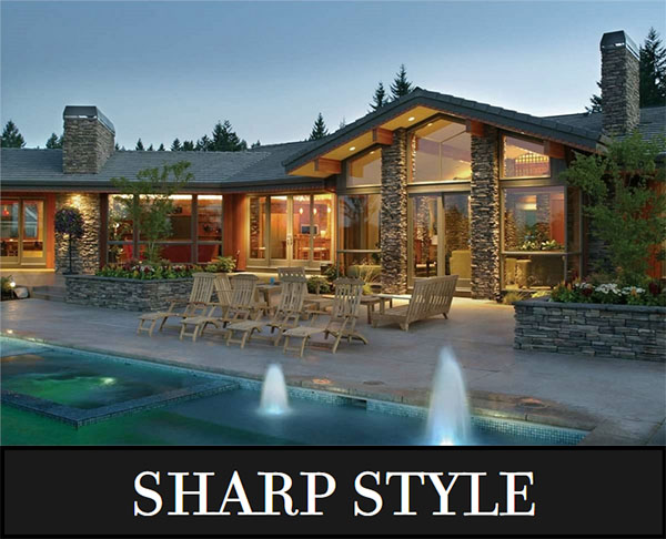 A Luxury X-Shaped Ranch with Formal and Informal Spaces and Tons of Windows