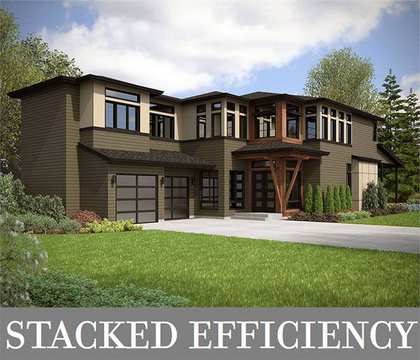A Two-Story Modern Home with a Guest Suite on the Main Level and 4 Family Bedrooms Upstairs