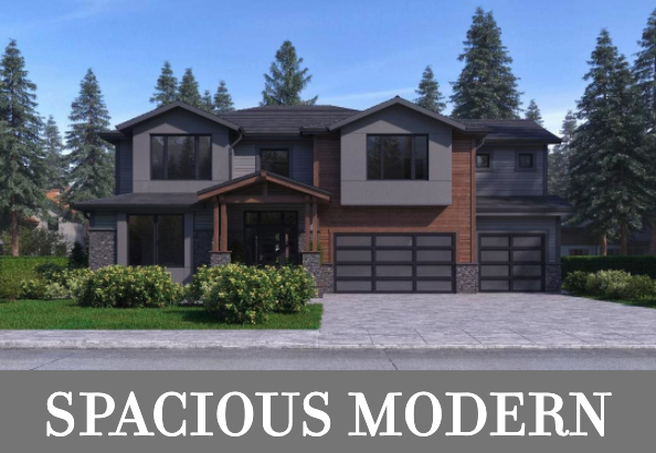 A Two-Story, Four-Bedroom Modern Home with a Bonus and Den for Even More Space