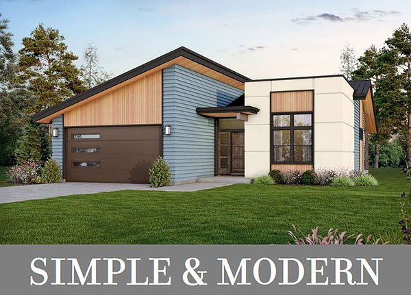 A Compact Contemporary Home with 1,427 Square Feet Including 3 Bedrooms and 2 Bathrooms
