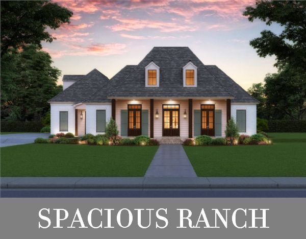 A Midsize Ranch with Split Bedrooms, Formal Dining, Open Living, and a Side Garage