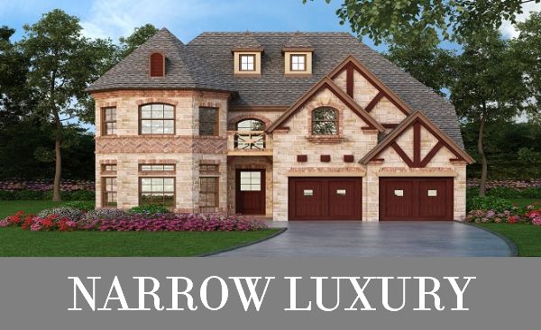 A Narrow, Two-Story Luxury Home for a Limited Lot