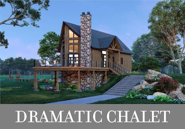 A 3-Bedroom Chalet with a Study, Wraparound Deck, and Basement Expansion Option