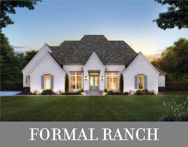 A Spacious French Country Ranch with Hipped Rooflines and Gables for Definition