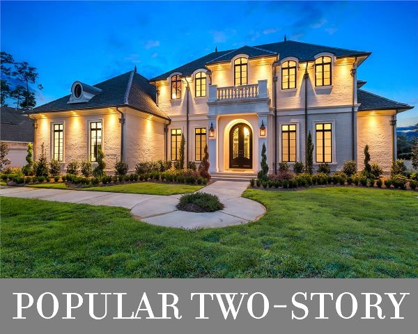 A Very Popular, Two-Story, Luxury European Home with Open Living, Split Bedrooms, and a Man Cave