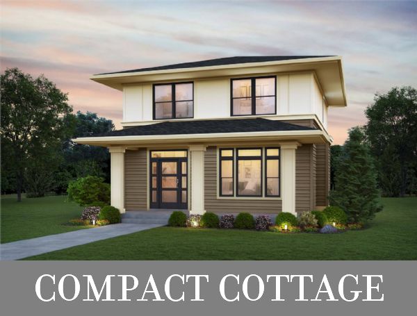A Two-Story Modern Cottage with Open Living on the First Floor and 3 Bedrooms Upstairs
