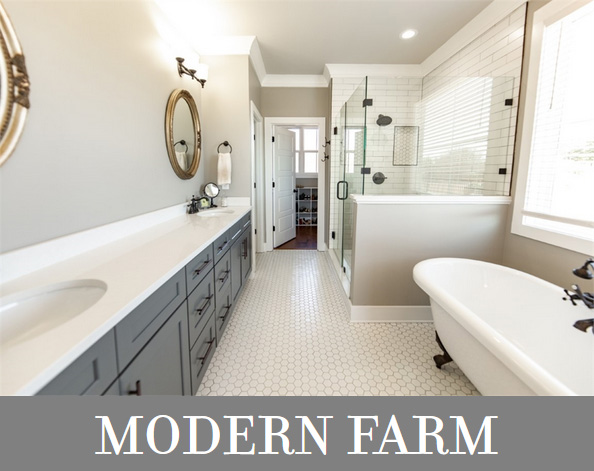 A Two-Story Modern Farmhouse with a Main-Level Master Suite with a Five-Piece Bath