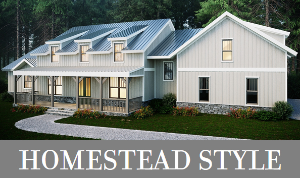 A Homestead Farmhouse with a Main-Level Master, Kids' Space Upstairs, and Porches in Front and Back