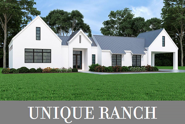 A Sprawling J-Shaped Ranch with Gallery Hallways and Open Living with Tons of Windows