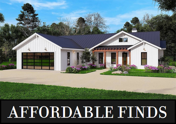 A One-Story Farmhouse with 1,946 Square Feet, 3 Split Bedrooms, Vaulted Living, and Cozy Dining