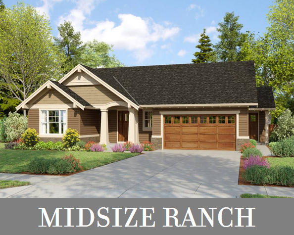A Craftsman Ranch with Open Living, 3 Bedrooms in the Main House, and a 1-Bed Attached Apartment