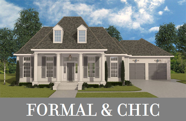 A Midsize Southern Design with Hipped Rooflines and a Main-Level-Focused Layout