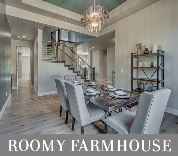 A Popular Two-Story Farmhouse with Formal and Informal Spaces