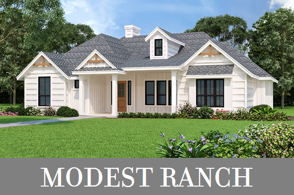 A Modest Sized Country Ranch with Cathedral Ceilings, Spacious Living, and Ample Storage