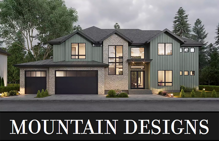 A Luxury Transitional Design with Large Windows, Volume, and Beautiful Mixed Materials