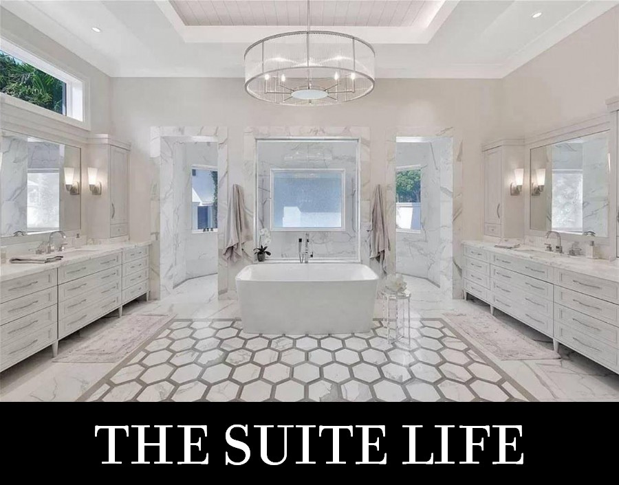 The Spacious Master Bath with Spa Feel in a Luxury Mediterranean Design