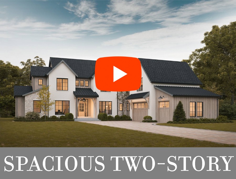 A Grand Transitional Home with Four Bedrooms and Additional Spaces Across Two Stories