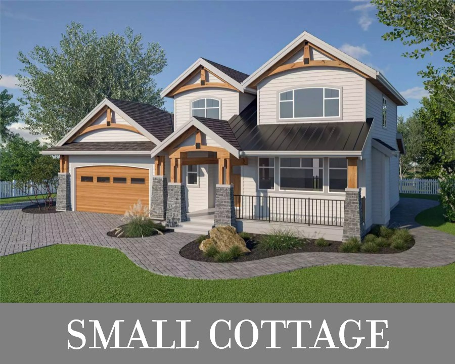 A Compact Craftsman Cottage with Open Living on the Main Floor and Three Bedrooms Upstairs