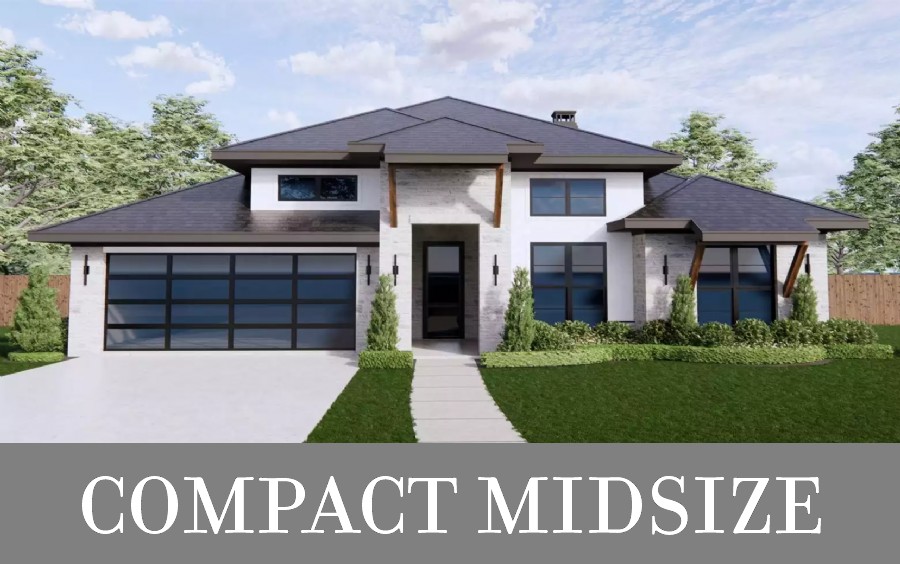 A Midsize Mediterranean Home with Four Split Bedrooms and Totally Open Living