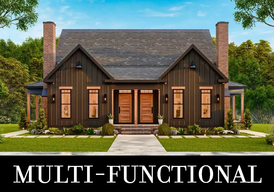 A Side-by-Side, Mirror Image Duplex with Three Bedrooms Split on Two Levels