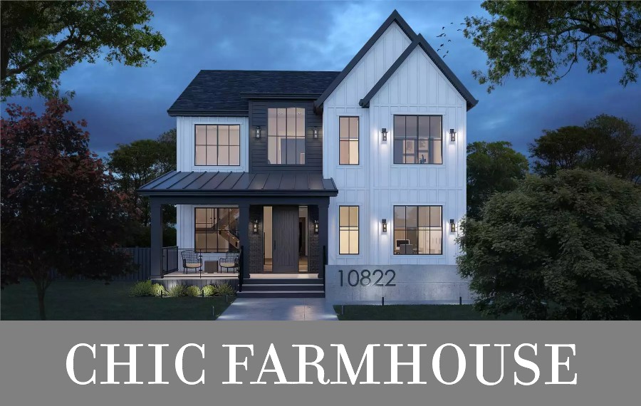A Two-Story Modern Farmhouse with a Finished Basement with a Rental Unit