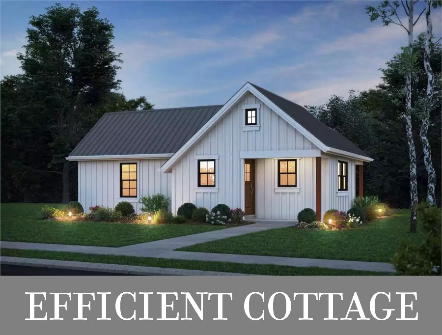 A Cottage ADU with Open Vaulted Living and One Bedroom