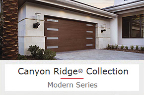 A Chic Modern Garage Door with Unbelievable Wood Looks Without the Maintenance