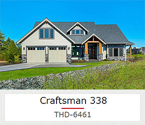 A Spacious Craftsman with Three Bedrooms, an Office, and Central Laundry on One Story