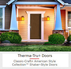 Sleek and Simple Woodgrain Doors with Shaker Looks