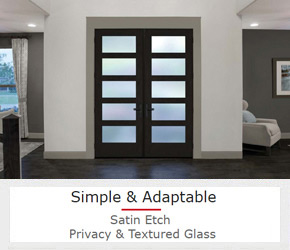 Entry Glass with a High Privacy Rating That Lets In Plenty of Light