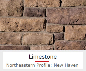 Limestone-Look Veneer with Ruddy Tones for the Northeast