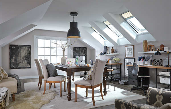 A Bonus Room with Skylights That Open for Natural Light and Fresh Air