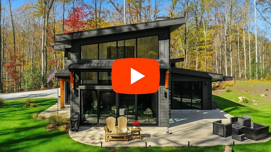 A Beautiful Modern Home Built in the Woods of North Carolina