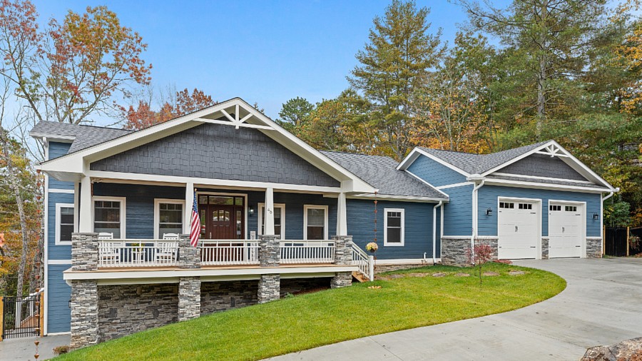 A Home Built from a Modified Version of House Plan 9167 to Answer Accessibility and Lot Needs