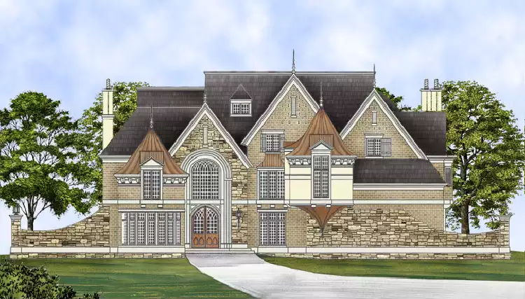 image of french country house plan 6142