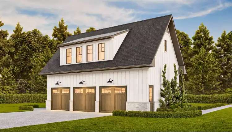 image of garage house plan 7508