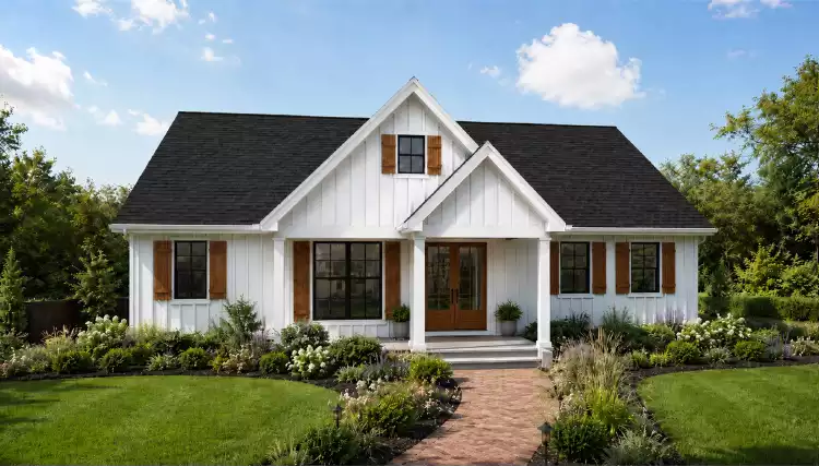image of small farmhouse plan 12809