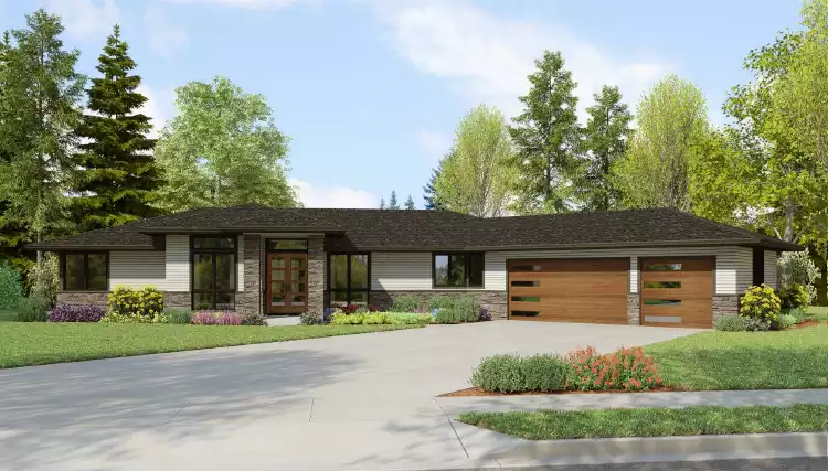 image of modern house plan 2350