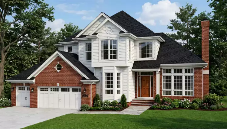 image of four bedroom house plan 2558