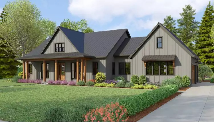image of modern farmhouse plan 2865
