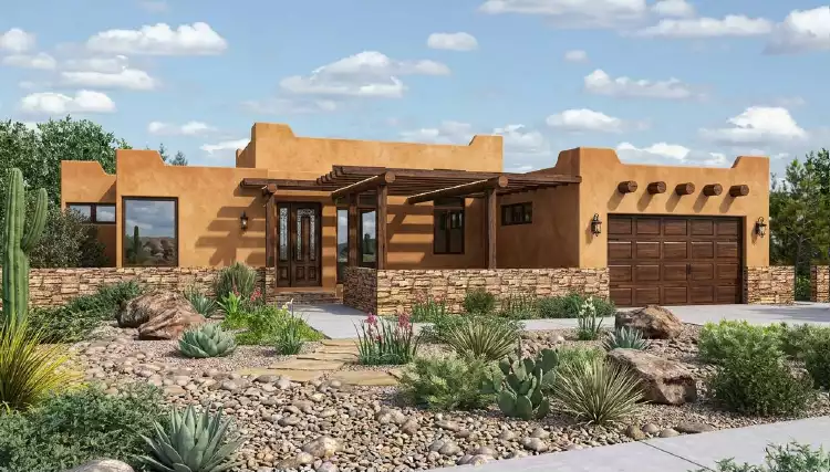 image of small spanish house plan 4876